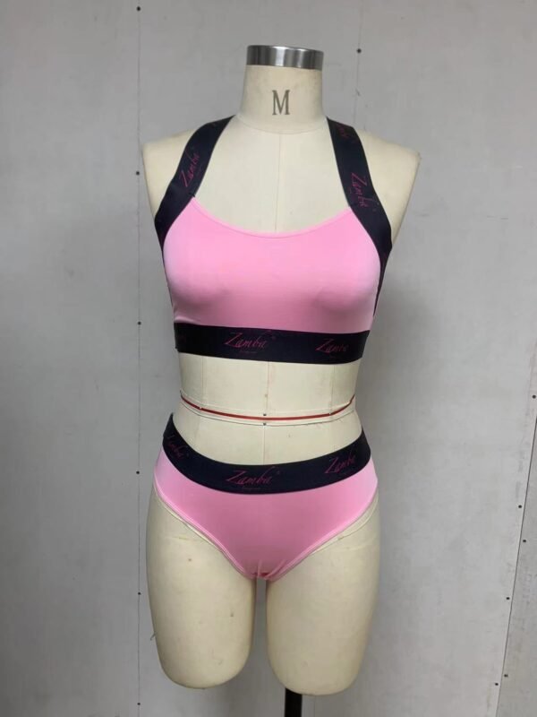 Zamba women's Sport innerwear Top & Bottom Barbeedoll pink - Image 4