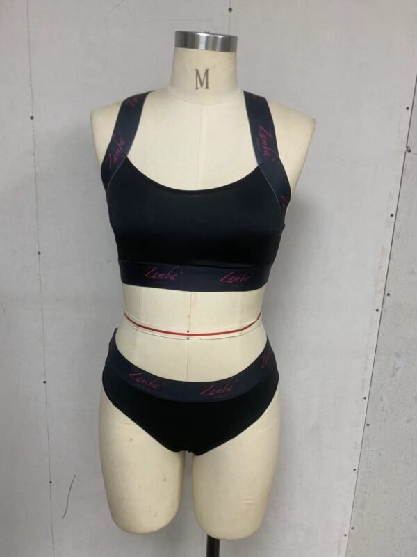 Zamba women's Sport innerwear Top & Bottom Navy Blue - Image 4