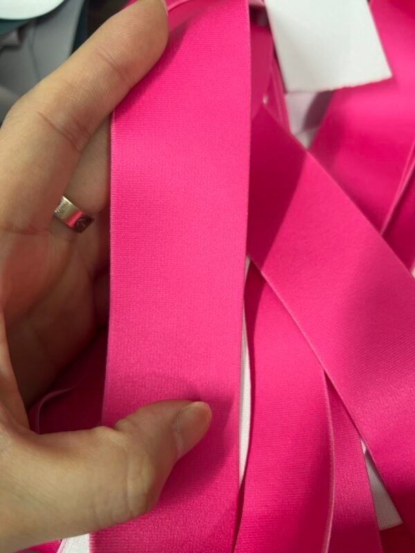 Zambalingerie Customized logo accessories Elastic Band Color Ribbon Logo Straps OEM (with logo or without logo) - Image 2