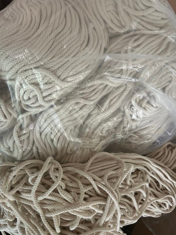Nature cotton cord 7mm diameter for making different kinds of rope