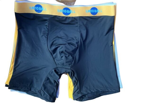Handball no pocket underwear product upload blace with yellow elastic