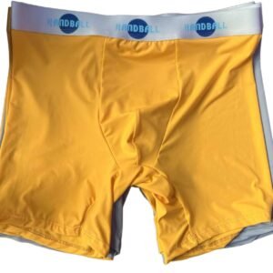 Handball no pocket underwear product upload yeallow with silver elastic