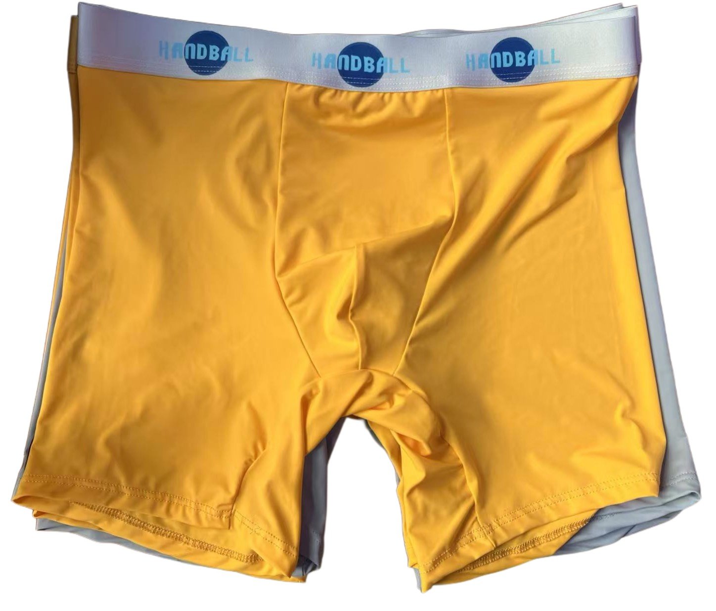 Handball no pocket underwear product upload yeallow with silver elastic