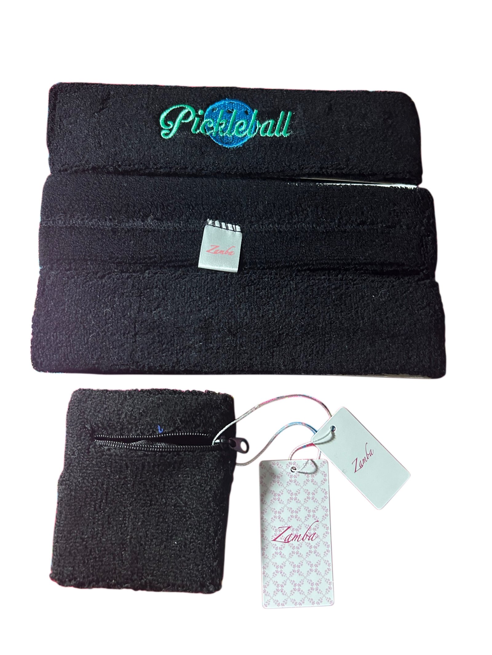 Zambausa Embroidered Pickleball Sweatbands - Image 20