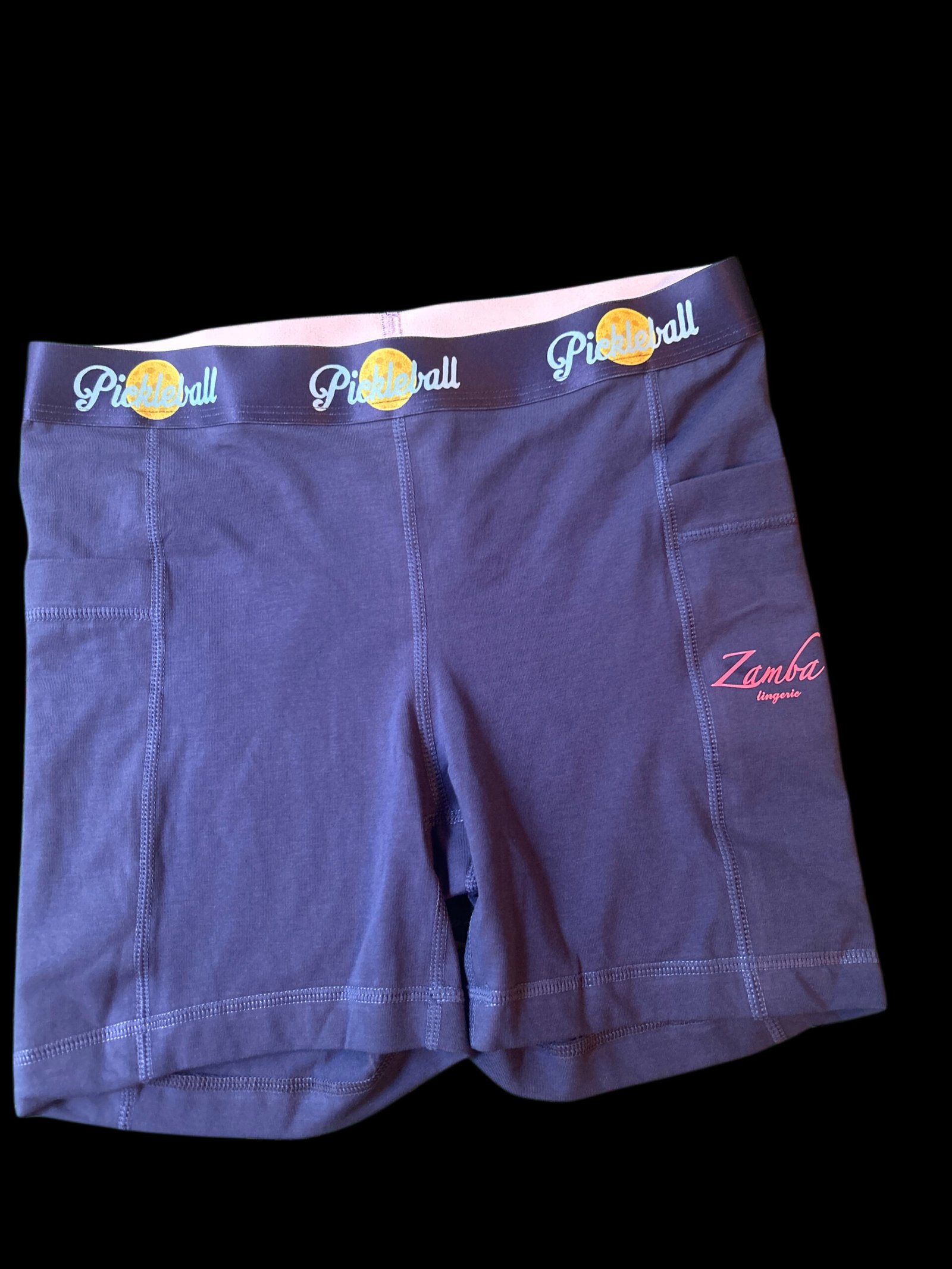 ZAMBA® Pickleball Unisex Performance Compression Sport Shorts with Deep Pockets - Image 3