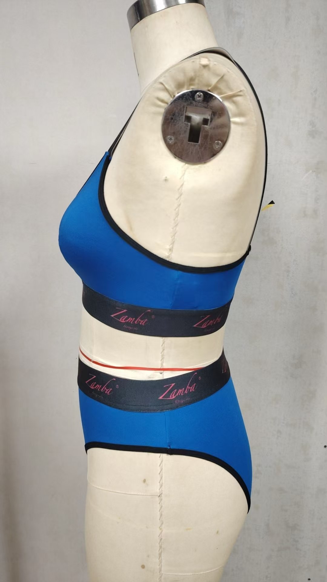 ZAMBA Lingerie® Women’s Sports Bra Set Combo – Style Blue 02 - Image 2