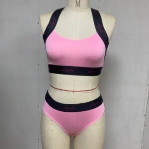 ZAMBA Lingerie® Women’s Sports Bra Set Combo – Style Pink 03-1