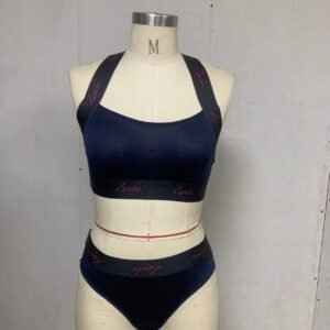 ZAMBA Lingerie® Women’s Sports Bra Set Combo – Style Blue 04-1