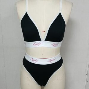 ZAMBA Lingerie® Women’s Sports Bra Set Combo – Style Black 09-1