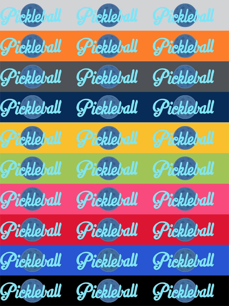 ZAMBA 3.5 cm Pickleball Printed Elastic Band – Sold by the Meter - Image 12